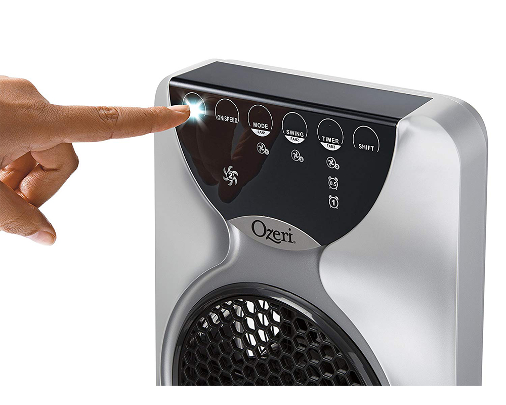 Ozeri 3x Tower Fan (44") with Passive Noise Reduction