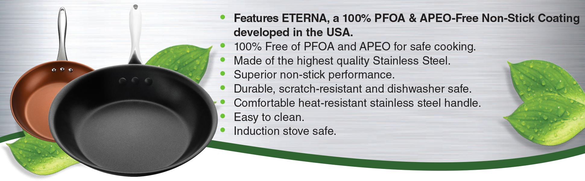 Ozeri Professional Series Ceramic Pan, Hand Cast and Made in Germany