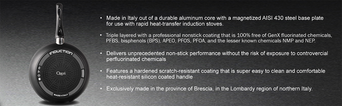 Ozeri Professional Series Ceramic Pan, Hand Cast and Made in Germany