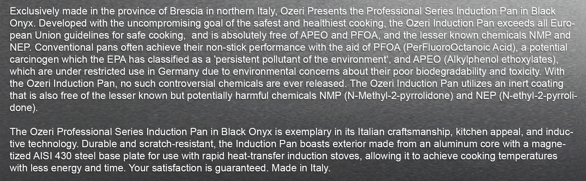 Ozeri Professional Series Ceramic Pan, Hand Cast and Made in Germany