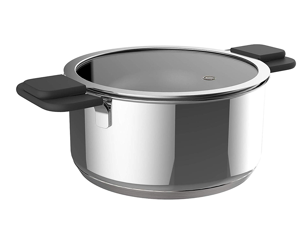 The Ozeri 6Piece Stainless Steel Inductive Pot Set with