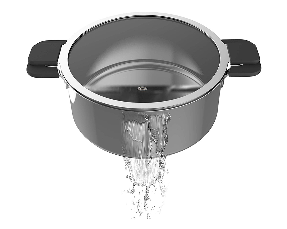 The Ozeri 6Piece Stainless Steel Inductive Pot Set with