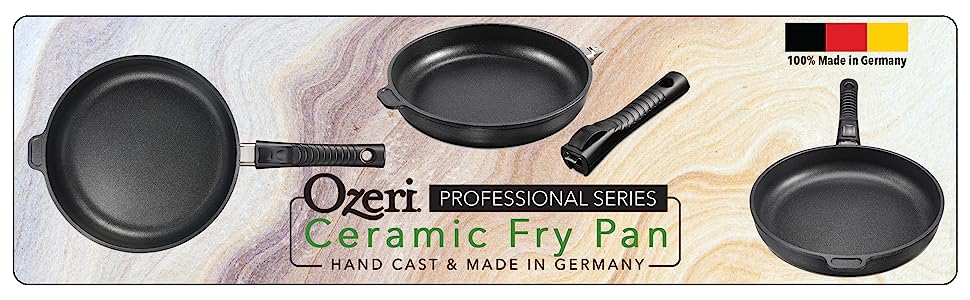 Ozeri Professional Series Ceramic Pan, Hand Cast and Made in Germany Ozeri Professional Series Ceramic Pan, Hand Cast and Made in Germany