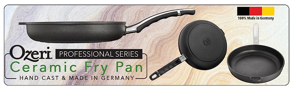 Ozeri Professional Series Ceramic Pan, Hand Cast and Made in Germany Ozeri Professional Series Ceramic Pan, Hand Cast and Made in Germany