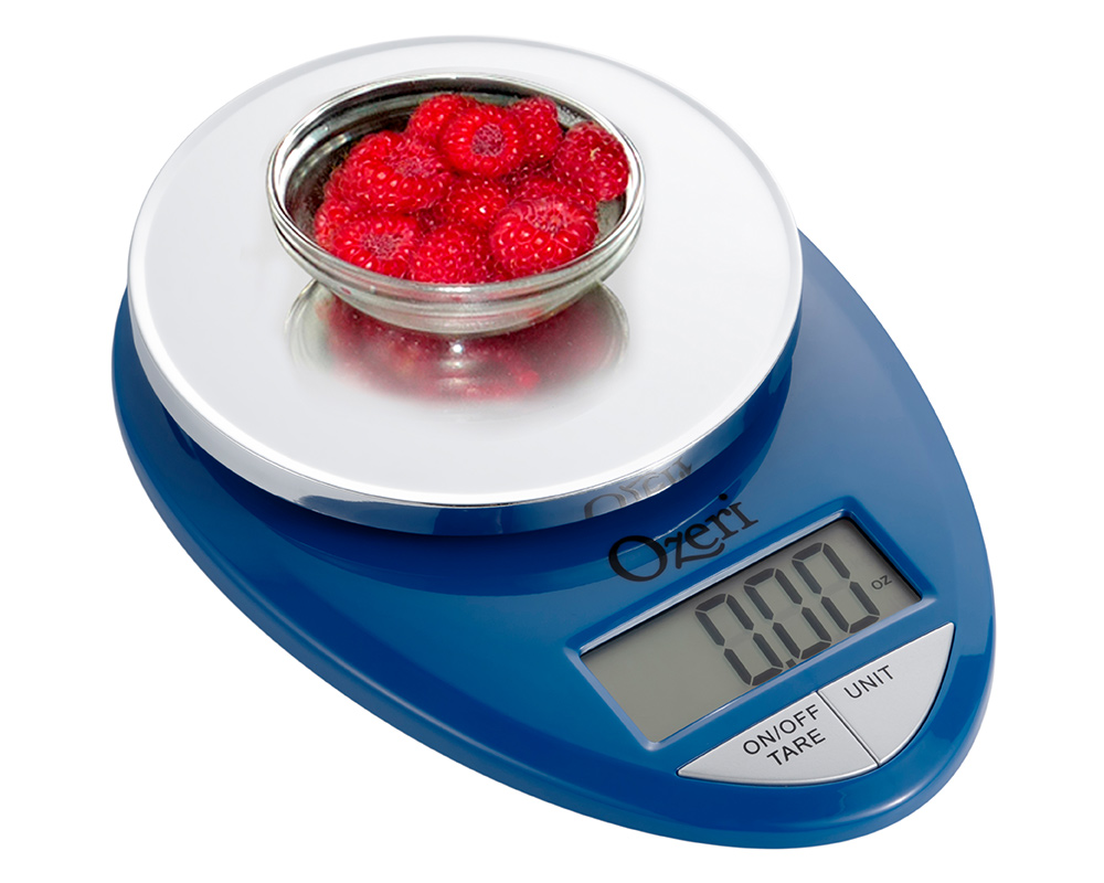 Ozeri Pro Digital Kitchen Food Scale, 1g to 12 lbs Capacity