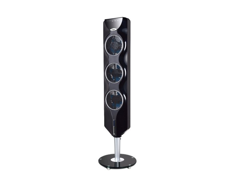 with Passive Noise Reduction Technology Ozeri 3X Tower Fan 44 Grey 